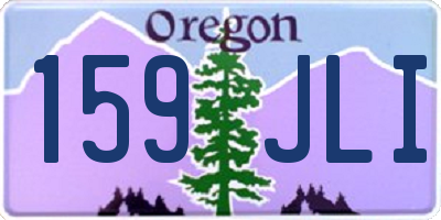 OR license plate 159JLI