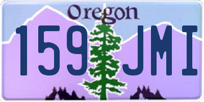 OR license plate 159JMI