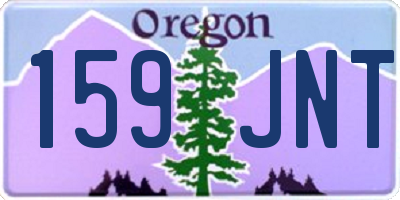 OR license plate 159JNT