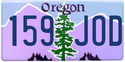 OR license plate 159JOD