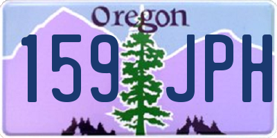 OR license plate 159JPH