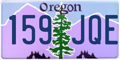 OR license plate 159JQE