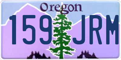 OR license plate 159JRM
