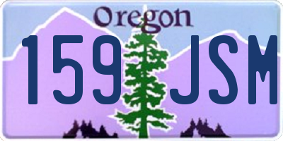 OR license plate 159JSM