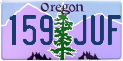 OR license plate 159JUF
