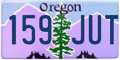 OR license plate 159JUT
