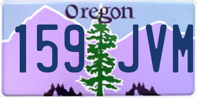 OR license plate 159JVM