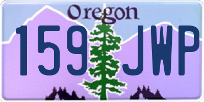 OR license plate 159JWP