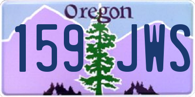 OR license plate 159JWS