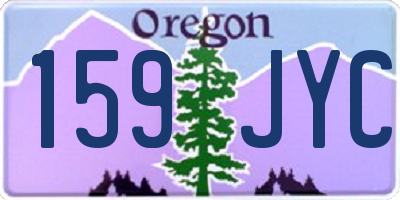 OR license plate 159JYC