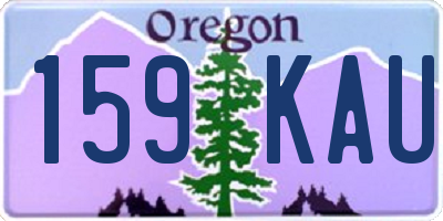 OR license plate 159KAU