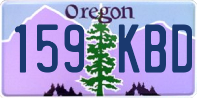 OR license plate 159KBD