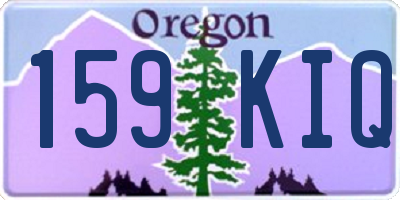 OR license plate 159KIQ