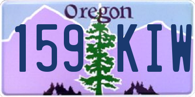 OR license plate 159KIW
