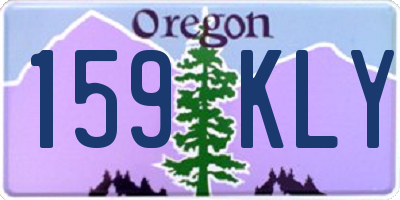 OR license plate 159KLY