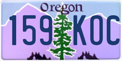 OR license plate 159KOC