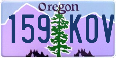 OR license plate 159KOV