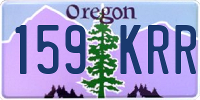 OR license plate 159KRR