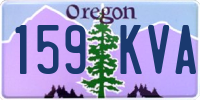 OR license plate 159KVA