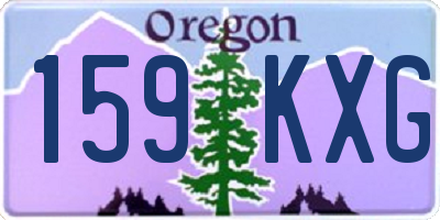 OR license plate 159KXG