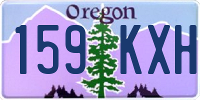 OR license plate 159KXH