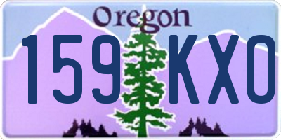OR license plate 159KXO