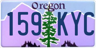 OR license plate 159KYC