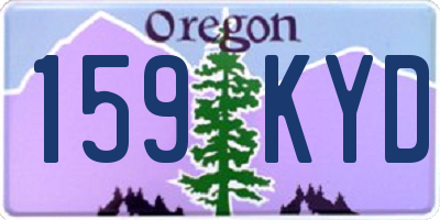 OR license plate 159KYD