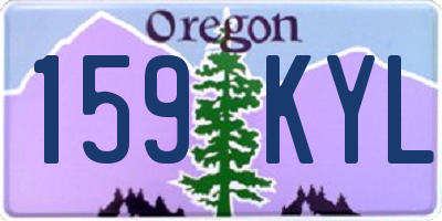 OR license plate 159KYL