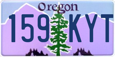 OR license plate 159KYT