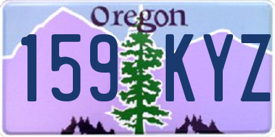 OR license plate 159KYZ