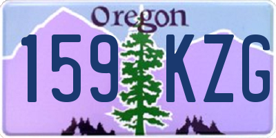 OR license plate 159KZG