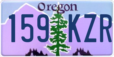 OR license plate 159KZR