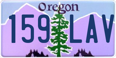 OR license plate 159LAV