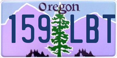 OR license plate 159LBT