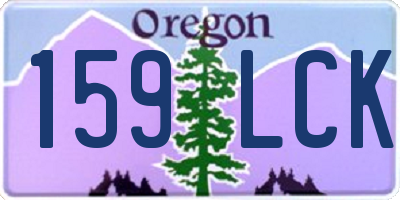 OR license plate 159LCK