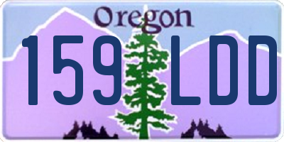 OR license plate 159LDD
