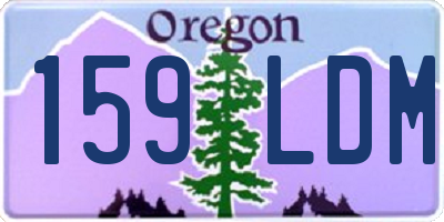 OR license plate 159LDM