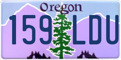 OR license plate 159LDU