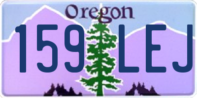 OR license plate 159LEJ