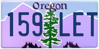 OR license plate 159LET