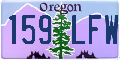 OR license plate 159LFW