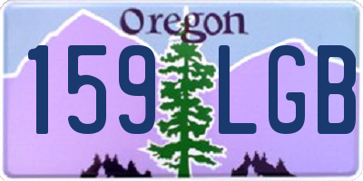 OR license plate 159LGB