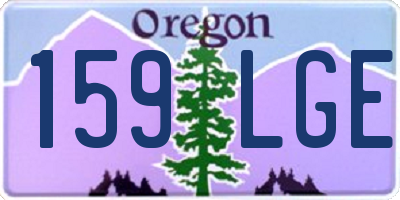 OR license plate 159LGE