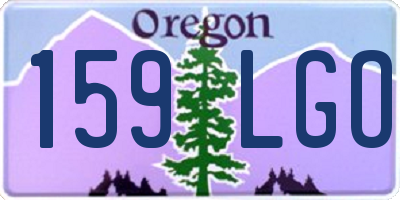 OR license plate 159LGO