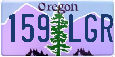 OR license plate 159LGR