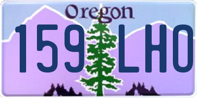 OR license plate 159LHO