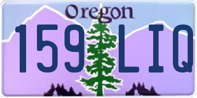 OR license plate 159LIQ
