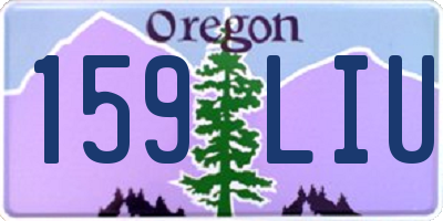 OR license plate 159LIU