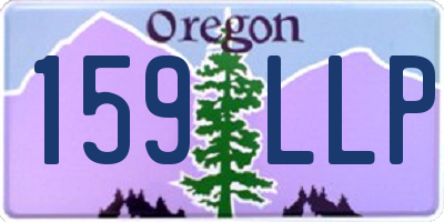 OR license plate 159LLP